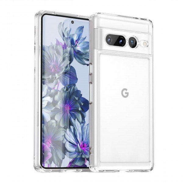 Wholesale Clear Armor Hybrid Transparent Case for Google Pixel 7a (Clear)